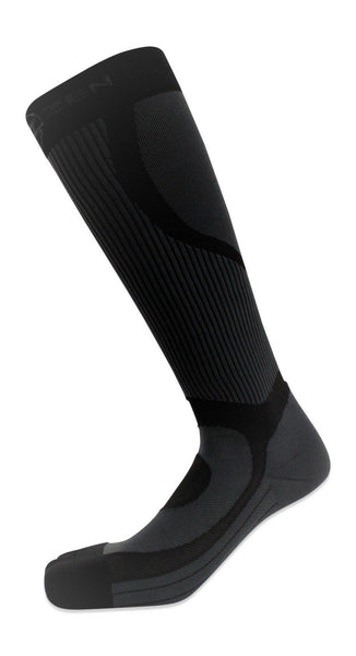 compression socks black 2 pairs sizes small medium large xlarge traveling recovery running working retail nurses shin splint relief increase circulation and proper blood flow