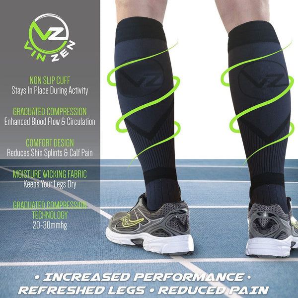 info compression sock benefits graduated compression alleviates leg pain and swelling increase performance and blood flow circulation