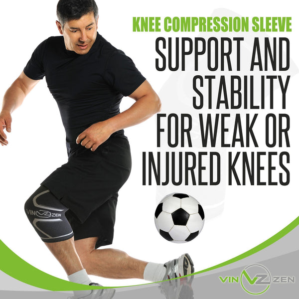 knee compression sleeve for support and stability of weak or injured knees help recovery and protect from injury 